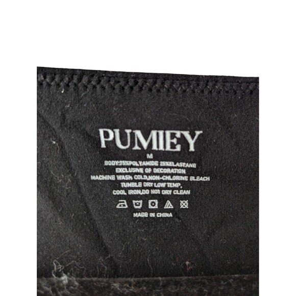 PUMIEY Women's sz M Med Scoop Neck Longsleeve Bodysuit - Picture 2 of 3